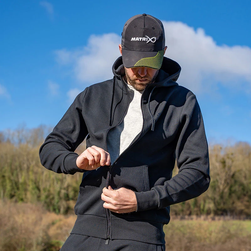 Matrix Black Stealth Zip Hoodies